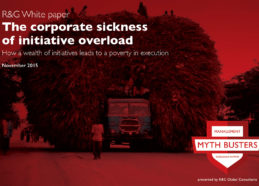 white paper cover: corporate sickness of initiatives overload