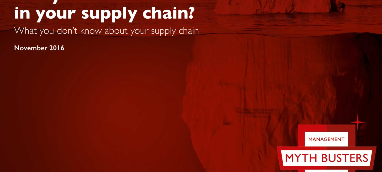 White paper cover Are you the weakest link in your supply chain