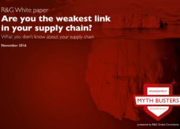 White paper cover Are you the weakest link in your supply chain