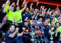 Winning Red bull formula one team